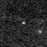 F200W image, 3.2 arcsec across, north up