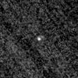 F150W image, 3.2 arcsec across, north up