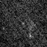 F150W image, 3.2 arcsec across, north up