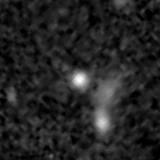 F277W image, 3.2 arcsec across, north up