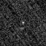 F150W image, 3.2 arcsec across, north up