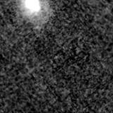 F150W image, 3.2 arcsec across, north up