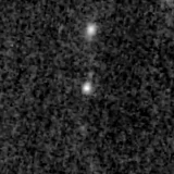 F150W image, 3.2 arcsec across, north up