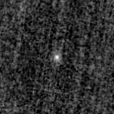 F150W image, 3.2 arcsec across, north up