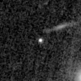 F200W image, 3.2 arcsec across, north up