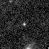 F200W image, 3.2 arcsec across, north up