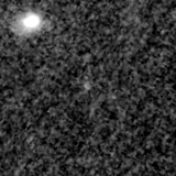F150W image, 3.2 arcsec across, north up