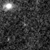 F200W image, 3.2 arcsec across, north up