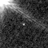 F150W image, 3.2 arcsec across, north up
