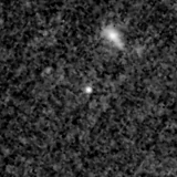 F150W image, 3.2 arcsec across, north up