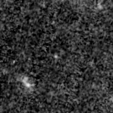 F090W image, 3.2 arcsec across, north up
