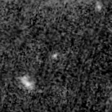 F200W image, 3.2 arcsec across, north up