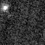 F090W image, 3.2 arcsec across, north up