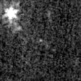 F150W image, 3.2 arcsec across, north up