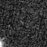 F090W image, 3.2 arcsec across, north up