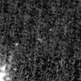 F150W image, 3.2 arcsec across, north up