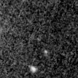 F200W image, 3.2 arcsec across, north up