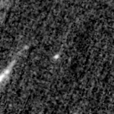 F200W image, 3.2 arcsec across, north up