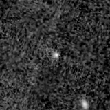 F150W image, 3.2 arcsec across, north up