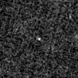 F090W image, 3.2 arcsec across, north up