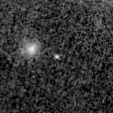 F200W image, 3.2 arcsec across, north up