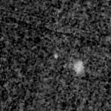 F090W image, 3.2 arcsec across, north up