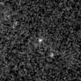 F090W image, 3.2 arcsec across, north up