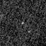 F150W image, 3.2 arcsec across, north up