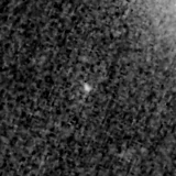F150W image, 3.2 arcsec across, north up