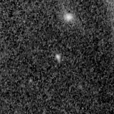 F200W image, 3.2 arcsec across, north up