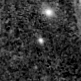 F277W image, 3.2 arcsec across, north up