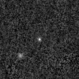 F150W image, 3.2 arcsec across, north up