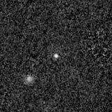 F200W image, 3.2 arcsec across, north up