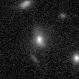F200W image, 3.2 arcsec across, north up