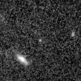 F200W image, 3.2 arcsec across, north up