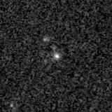 F150W image, 3.2 arcsec across, north up