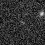 F150W image, 3.2 arcsec across, north up