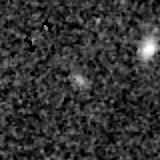 F277W image, 3.2 arcsec across, north up
