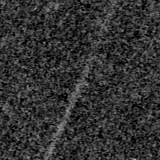 F150W image, 3.2 arcsec across, north up