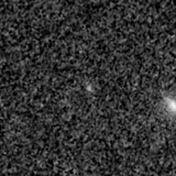 F150W image, 3.2 arcsec across, north up