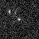 F115W image, 3.2 arcsec across, north up