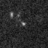 F150W image, 3.2 arcsec across, north up
