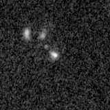 F200W image, 3.2 arcsec across, north up