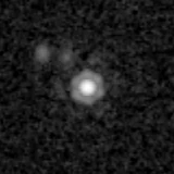 F410M image, 3.2 arcsec across, north up