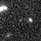 F150W image, 3.2 arcsec across, north up