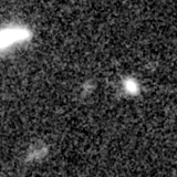 F200W image, 3.2 arcsec across, north up