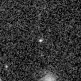 F150W image, 3.2 arcsec across, north up