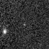 F200W image, 3.2 arcsec across, north up