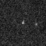 F115W image, 3.2 arcsec across, north up