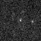 F150W image, 3.2 arcsec across, north up